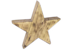 Dekorace hvězda BURNED, dřevo, hnědá, 29x29x5cm, ks - Vyzdobte v domov ekologicky s naimi FSC certifikovanmi dekoracemi. Krsa s ohledem na produ.