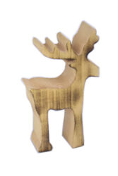 Dekorace jelen BURNED, dřevo, hnědá, 10x18x5cm, ks - Vyzdobte v domov ekologicky s naimi FSC certifikovanmi dekoracemi. Krsa s ohledem na produ.