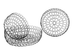 Miska drátěná, S3 - Dekorativn msy a misky pro v domov i zahradu. Rzn materily a designy. Ukldn, servrovn, dekorace.