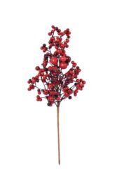 Větev dekorativní plody, červená, 20x45x9cm, ks - Vnce, vtve a girlandy z prodnch materil pro v domov i zahradu. Objednejte si a uijte si krsn Vnoce.