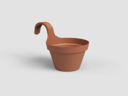 Květináč CAPRI, balkonový, 20cm, plast, hnědá|TERRACOTTA - Kvtine z recyklovanho plastu Artevasi. Portugalsk znaka s tradic, modernm designem a ekologickm pstupem.