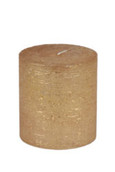 Svíčka ED Rustic pr.100x110mm, gold lack | bílá|zlatý lak - Dekorativní svíčka pro dokonalý interiér.