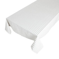 Tablecloth 140 x 250 cm, Medium Fine stripe light grey - Popis se pipravuje - mono na dotaz