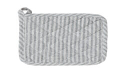 Potholder 20 x 20 cm, Medium Fine stripe dark grey l