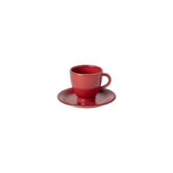 Šálek na kávu s podšálkem 0,08L POSITANO, červená tmavá - Hrnky a lky Casafina: kvalita, design, originalita. Jemn, odoln kamenina. Rzn barvy, vzory, tvary. Pro kad npoj a pleitost.
