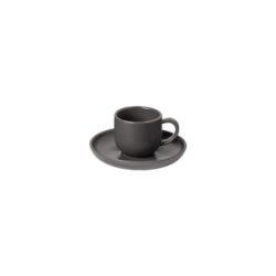 Coffee cup & saucer 0.07 L, šedá (tmavě) - Popis se připravuje - možno na dotaz