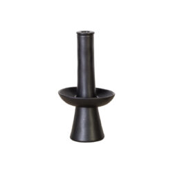 Váza s odkladačem 25cm|0,3L, LE JARDIN, černá|Sable noir - Vzy COSTA NOVA - krsn, kvalitn a ekologick kameninov dekorace z Portugalska. Rzn tvary, barvy, designy a velikosti. Objednejte si je z naeho e-shopu.