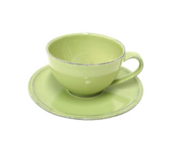 DOP Hrnek na čaj s talířkem 0,26L, FRISO, zelená - Popis se připravuje - možno na dotaz