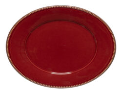 Round dinner plate 28 LUZIA, erven|Crimson - Tale COSTA NOVA  kvalitn, elegantn a trvanliv portugalsk ndob z kameniny. irok kla kolekc, tvar, barev a funkc. Objednejte si na naem e-shopu.