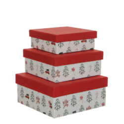 Krabice dekorační, červená, S3 - Popis se pipravuje - mono na dotaz