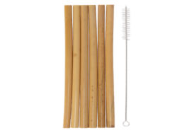 Brčko bambusové s čistítkem, set 6ks - Objednejte si ekologick a stylov jednorzov ndob a ubrousky znaky Esschert Design, holandskho vrobce zahradnch produkt.