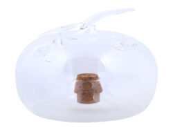 Lapač hmyzu - Skleněná nádoba s korkovým uzávěrem a otvory po stranách nádoby. Vhodné jako lapač hmyzu. Čiré sklo v designu jablka. Rozměr v cm (ŠxHxV): 9,4x9,4x9,5. Obsah: neuvádí se. Materiál: sklo, korek.