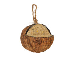 Krmení pro ptáčky v kokosu, závěsné - Postarejte se o své zvířecí přátele s produkty Esschert Design. Krmítka, krmení, pítka a další výrobky z ekologických materiálů v různých stylech a motivech.