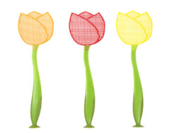 Plácačka na hmyz Tulipán, 3T - Zbavte se kdc ekologicky s produkty Esschert Design. Pasti, odpuzovae, plcaky a dal produkty z ekologickch materil. Objednejte na e-shopu.