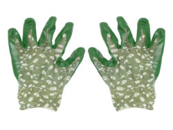 Rukavice zahradní dámské s PES potisk květy, zelená - Zahradn rukavice Esschert Design pro pohodln a bezpen zahradnien. Kvalitn a odoln materily, rzn velikosti, barvy a vzory.