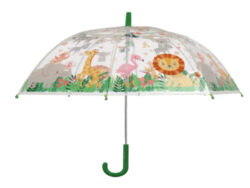 Deštník dětský DŽUNGLE, pr.75x70cm - Vkusný deštník s dekorem džungle