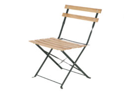 Židle zahradní BISTRO, skládací, dřevo/kov, zelená/přírodní, 41x46x82cm - Zahradn posezen od Esschert Design. idle, lavice, stoliky a dal produkty rznch design a z rznch materil.