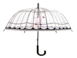 Deštník Ptačí klec, průhledný - Detnky Esschert Design: praktick, stylov, originln. Rzn motivy, barvy, funkce. Uijte si prochzku v deti ve stylu.