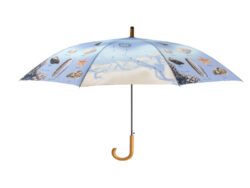 Deštník MOŘSKÝ SVĚT, v. 95cm - Deštníky Esschert Design: praktické, stylové, originální. Různé motivy, barvy, funkce. Užijte si procházku v dešti ve stylu.