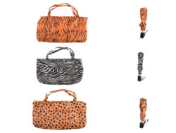Deštník AFRICA, skládací, s nákupní taškou, 3T - Detnky Esschert Design: praktick, stylov, originln. Rzn motivy, barvy, funkce. Uijte si prochzku v deti ve stylu.