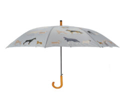 Deštník DOGS, pr.120x95cm - Deštníky Esschert Design: praktické, stylové, originální. Různé motivy, barvy, funkce. Užijte si procházku v dešti ve stylu.