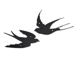 Nástěnná dekorace Letící ptáci, plech, 2T - Popis se připravuje - možno na dotaz