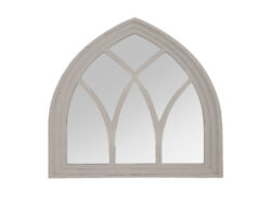 Zrcadlo Gotika dřevěné, bílá patina - Popis se připravuje - možno na dotaz
