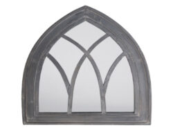 Zrcadlo Gotika dřevěné, šedá patina - Zrcadla Esschert Design. Ideln pro venkovn vyuit. Odr svtlo a zele, vytv prostorovou iluzi.