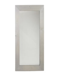 Zrcadlo dřevěný rám, bílá vymývaná, v. 95,5 cm - Popis se pipravuje - mono na dotaz
