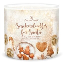 Svíčka 0,41 KG SNICKERDOODLES FOR SANTA, aromatická v dóze, 3 knoty - Vonn svky ve skle svkem, temi knoty a dlkou hoen vce jak 35 hodin. Uijte si rozmanitost vn a rovnomrn hoen, kter pinej svky Goose Creek.