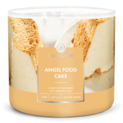 Svíčka 0,41 KG ANGEL FOOD CAKE, aromatická v dóze, 3 knoty - Vonné svíčky ve skle s víčkem, třemi knoty a délkou hoření více jak 35 hodin. Užijte si rozmanitost vůní a rovnoměrné hoření, které přinášejí svíčky Goose Creek.