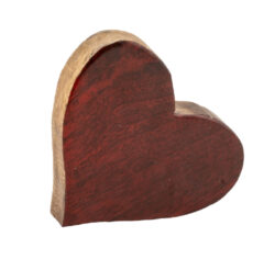 Srdce, dřevo, červená, 16x16x4cm - Popis se připravuje - možno na dotaz