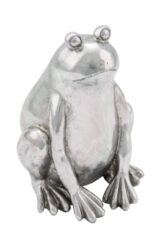 Žába sedící Poly, stříbrná, 20x20x30cm - Popis se připravuje - možno na dotaz