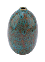 DOP JDD Váza Blue Sand, keramika, modrá/hnědá, 12x12x19,8cm - Popis se připravuje - možno na dotaz
