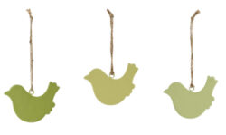 Závěs ptáček SPRING, žlutá/zelená, 12,5x9cm, 3T - Popis se připravuje - možno na dotaz