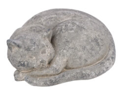 Dekorace kočka ležící MAGNESIA, šedá, 35x29x10cm - Popis se připravuje - možno na dotaz