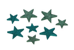 DOP Hvězdy, zelená/petrolejová, box 12ks
