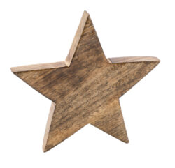 Hvězda, mangové dřevo, 8x8x3cm - Popis se připravuje - možno na dotaz