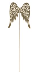Zápich křídla, kovový, zlatá, 49x14cm - Dekorace na postaven do bytu z kvalitnch materil. Rzn tvary, velikosti a motivy. Osvtlen i neosvtlen. Inspirujte se na naich socilnch mdich.