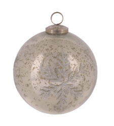 Ozdoba koule skleněná Sněhová vločka, 10x10x10cm, - Objevte irokou kolekci dekorac pro v domov. Kvalitn materily a originln design. Inspirujte se na naem e-shopu.