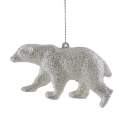 Ozdoba ATARI, lední medvěd, stříbrná, 6cm - Popis se pipravuje - mono na dotaz