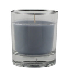 Svíčka ve skle SILEA, pr. 9cm, šedá|tmavá - Krásná dekorativní svíčka
