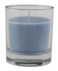 CX Svíčka ve skle SILEA DOVE, pr. 8cm, modrá