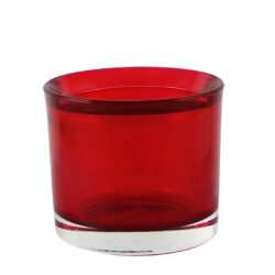 Svícen PURA, pr. 6cm, červená - Vhodné pro čajovou svíčku