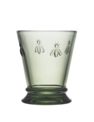 DOP Sklenice 0,26L, ABEILLE, zelená - Krásná sklenice zdobená včelkami.