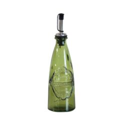 Lahev na olej/ocet ECOVINTAGE 0,3L, olivově zelená - Elegantn dbny, lahve a karafy z recyklovanho skla. Spojuj kvalitu, praktinost a styl, aby v interir zil.