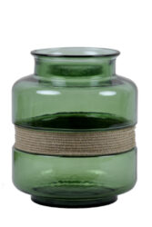 Váza ABA, zelená, 25cm - Oivte svj interir elegantnmi vzami z na nabdky. irok vbr produkt z recyklovanho skla. Rzn velikosti, tvary a motivy. Objednejte si z na nabdky tu nejlep vzu pro svj domov.