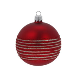 Ozdoba vánoční koule, červená, 8cm - Popis se pipravuje - mono na dotaz