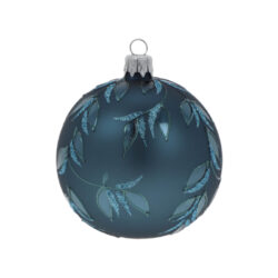 Ozdoba vánoční koule, modrá, 8cm - Popis se pipravuje - mono na dotaz