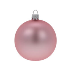 Ozdoba vánoční koule, růžová|světlá, 8cm - Popis se pipravuje - mono na dotaz